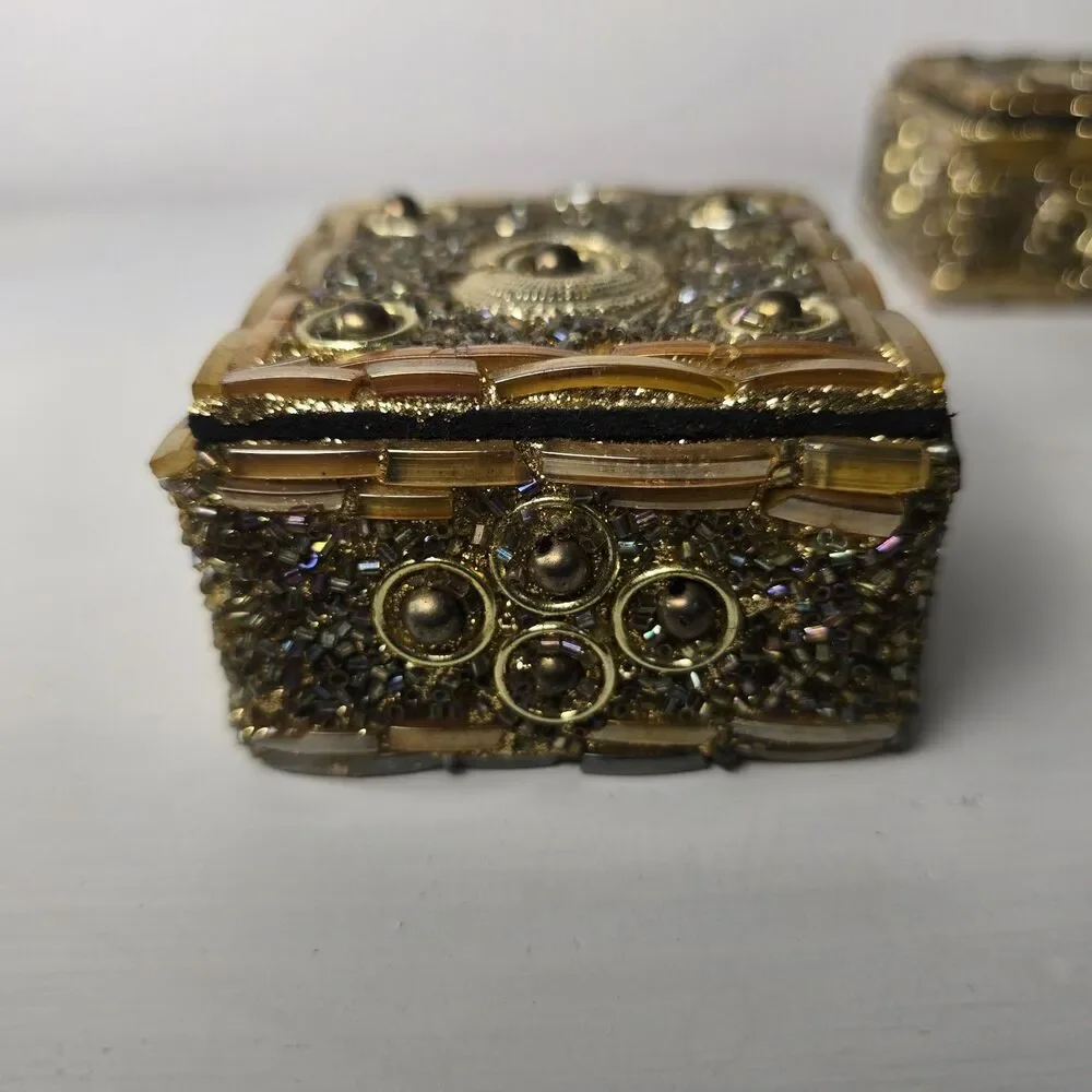 WOW Gem-Studded Trinket Boxes 3-Piece Decorative Set